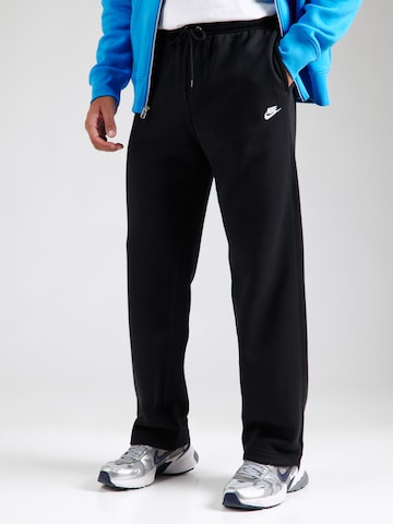 Nike Sportswearregular Hlače 'CLUB' - crna boja: prednji dio
