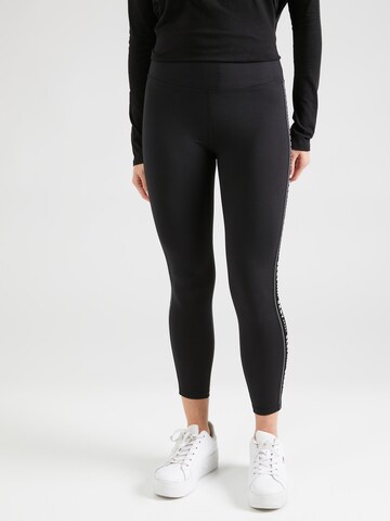 DKNY Performance Skinny Leggings in Zwart: voorkant