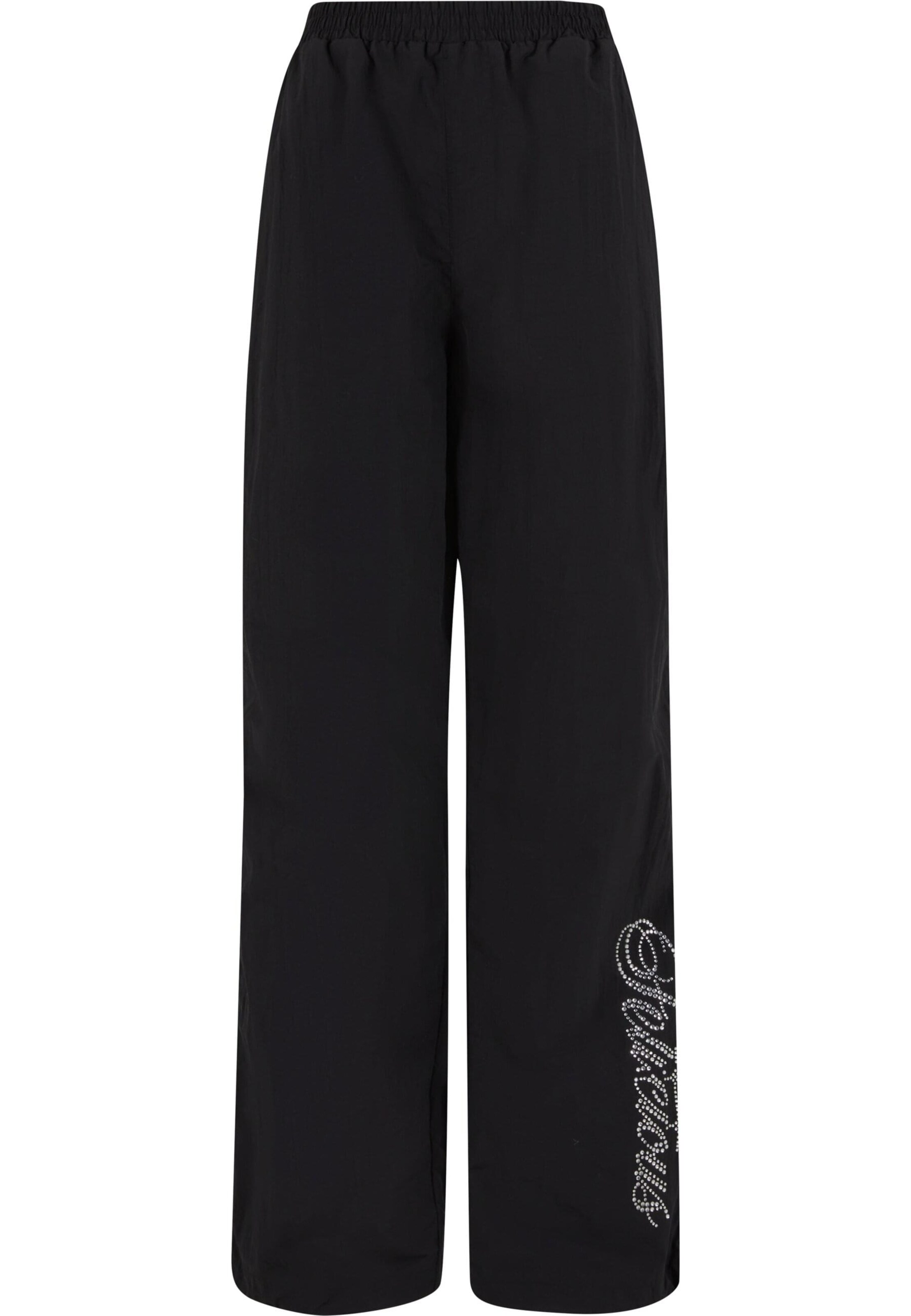 Felicious Wide leg Trousers in Black: front