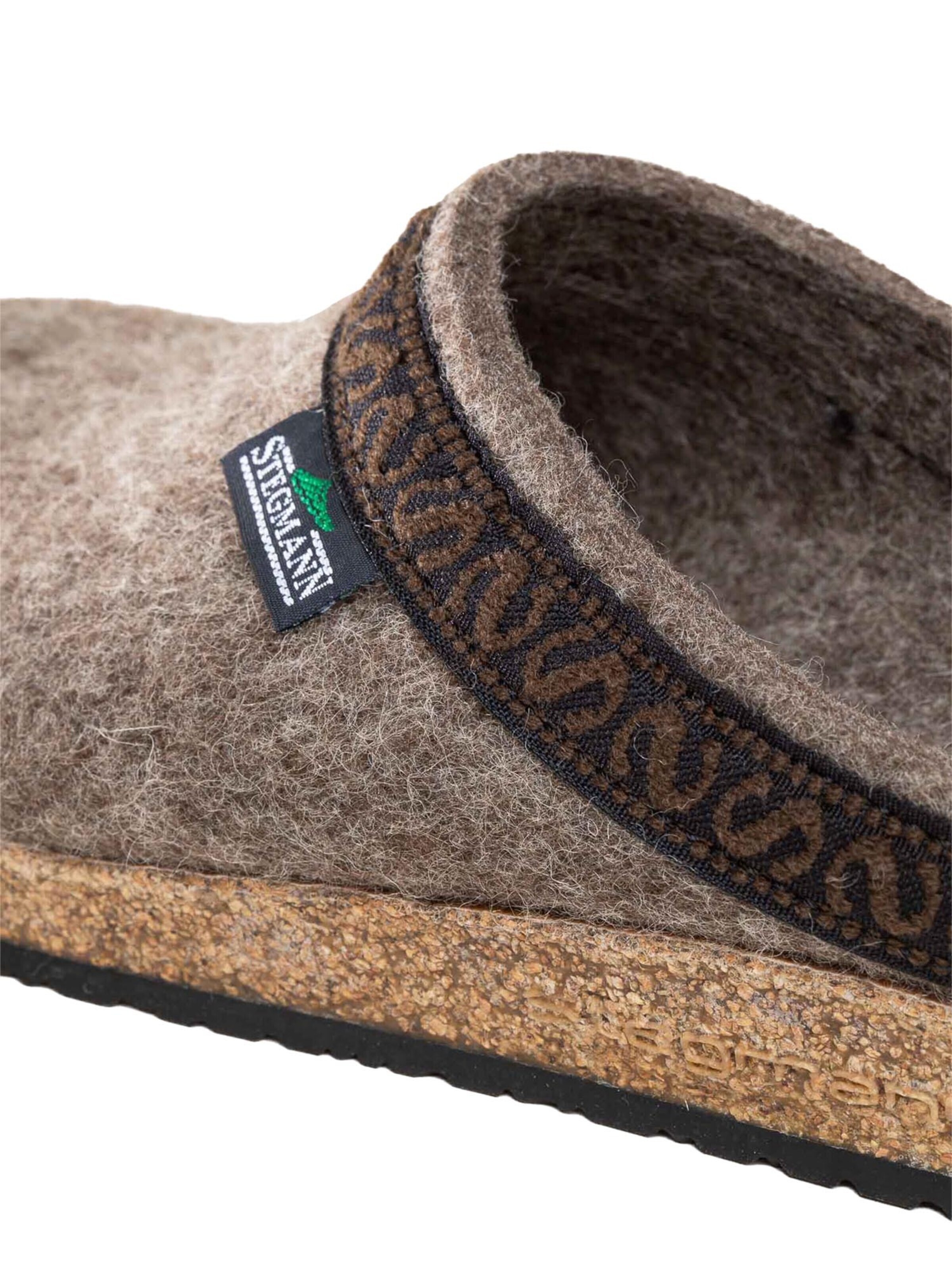 Stegmann Clogs 'Filz' in Brown