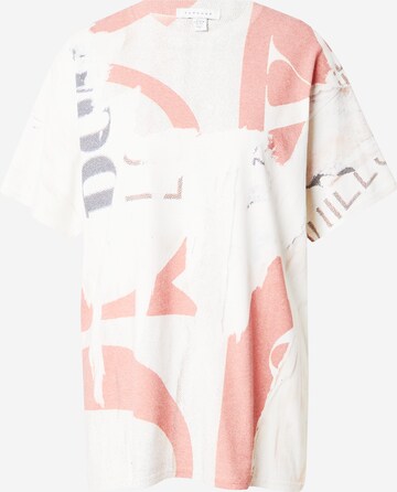 T-shirt TOPSHOP en blanc : devant