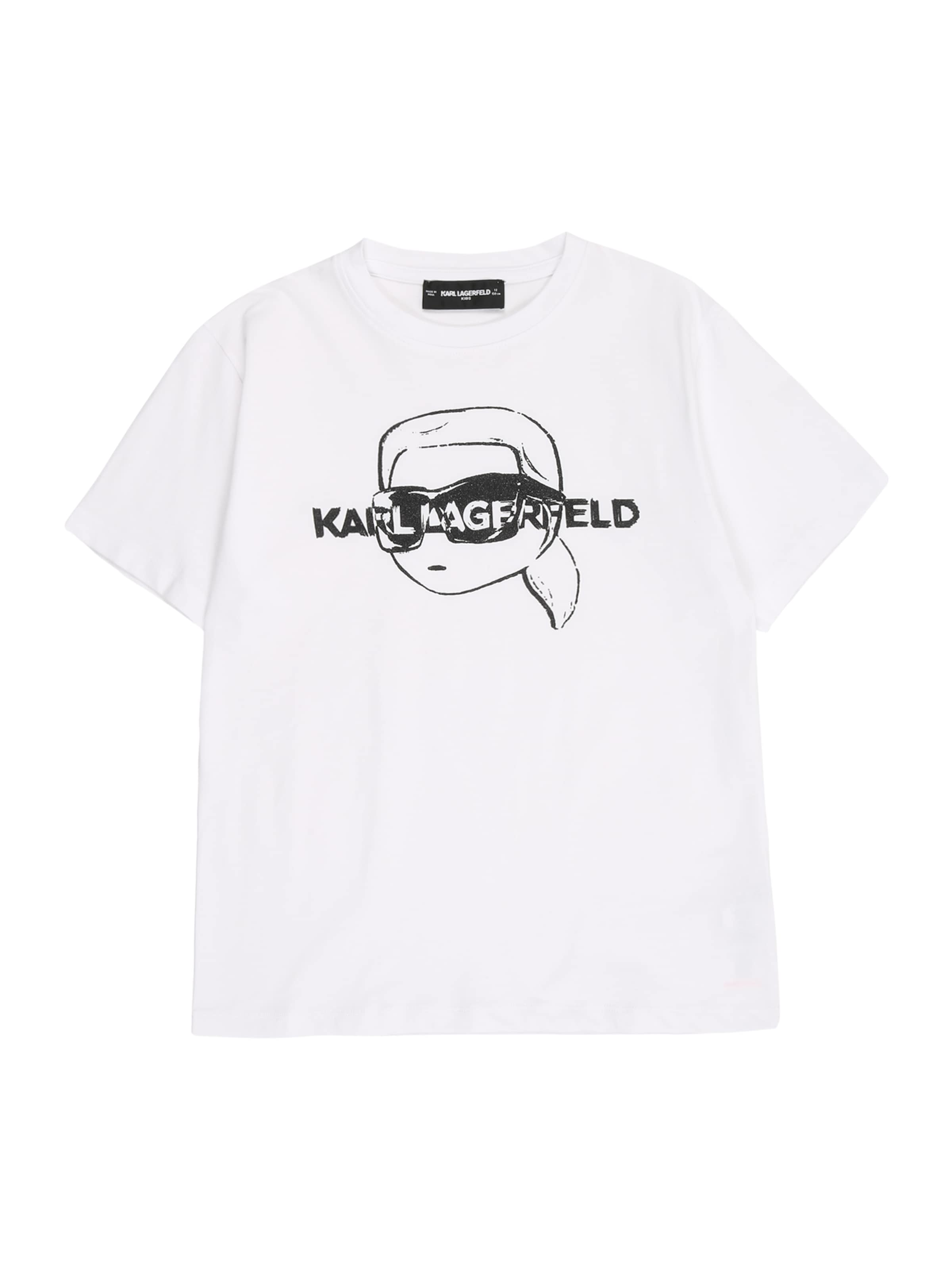 Tricou de la Karl Lagerfeld pe alb: față