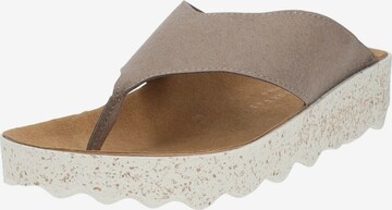 Asportuguesas Teenslipper in Beige: voorkant