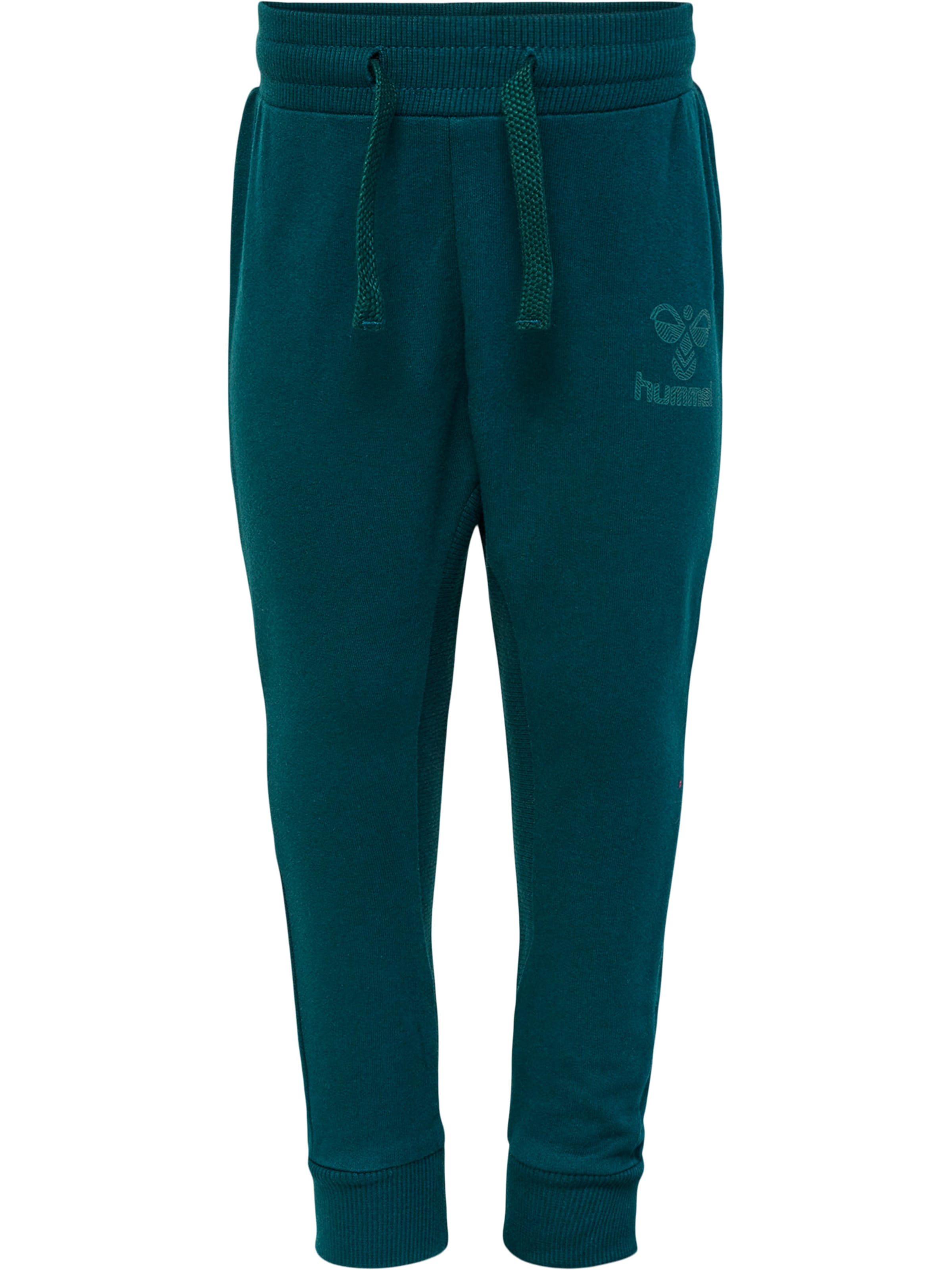 Hummel Tapered Broek in Groen: voorkant