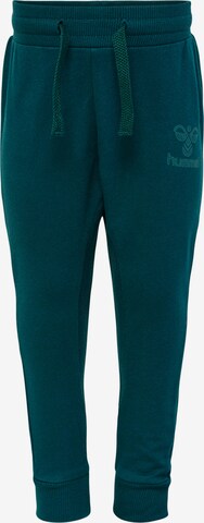 Hummel Tapered Pants in Green: front