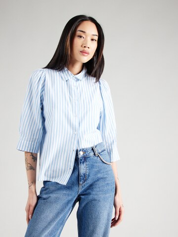 Lollys Laundry Blouse 'Bono' in Blue: front