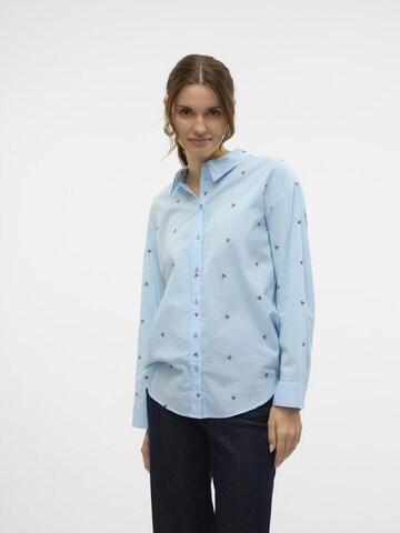 VERO MODA Bluse 'VMOdona' i blå: forside