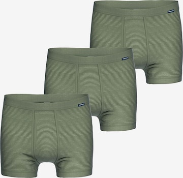 Ammann Boxer shorts 'Jeans Feinripp' in Green: front