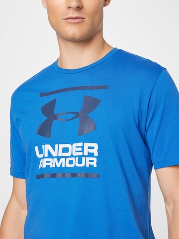 UNDER ARMOUR Λειτουργικό μπλουζάκι 'Foundation' σε μπλε