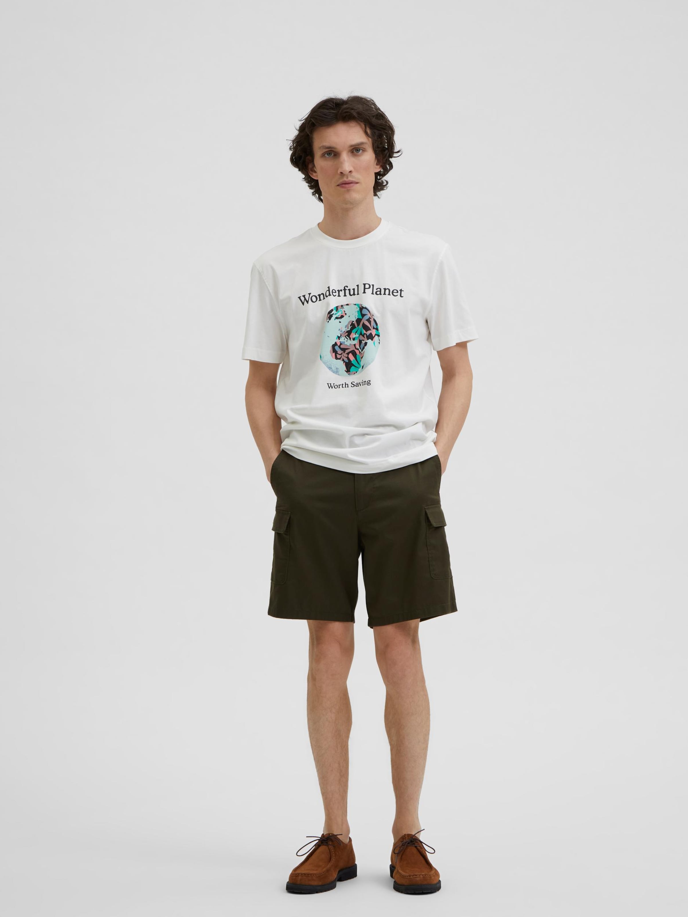 Männer Hosen SELECTED HOMME Shorts 'LIAM' in Khaki - LM60165 Männer Hosen SELECTED HOMME Shorts 'LIAM' in Khaki - LM60165