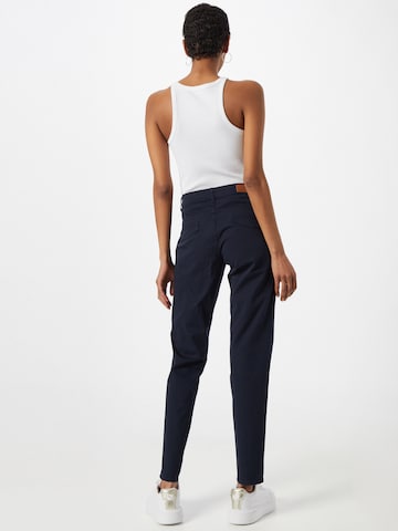 MORE & MORE Slimfit Broek in Blauw