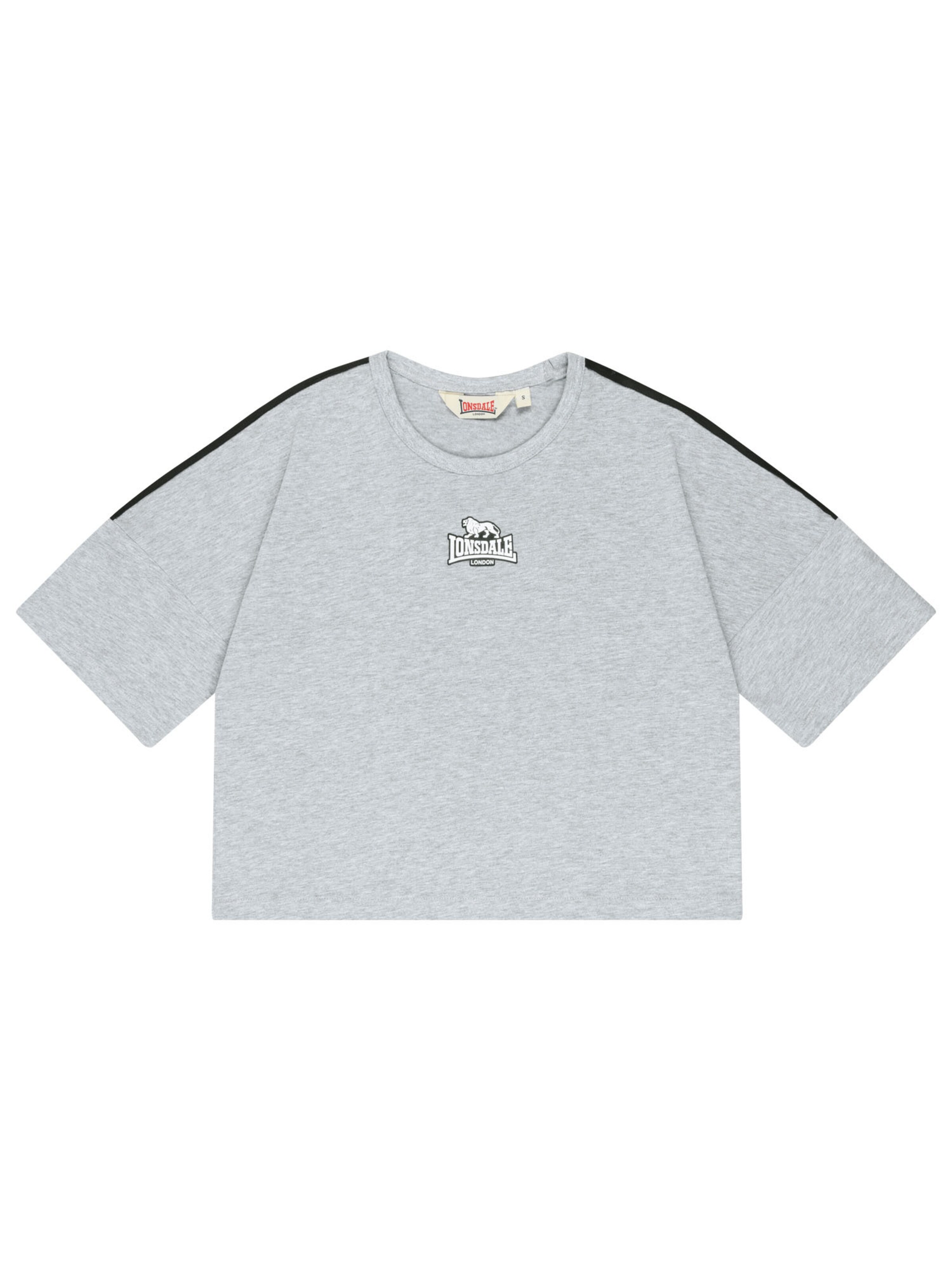 LONSDALE Oversized tričko 'Wandylaw' – šedá: přední strana