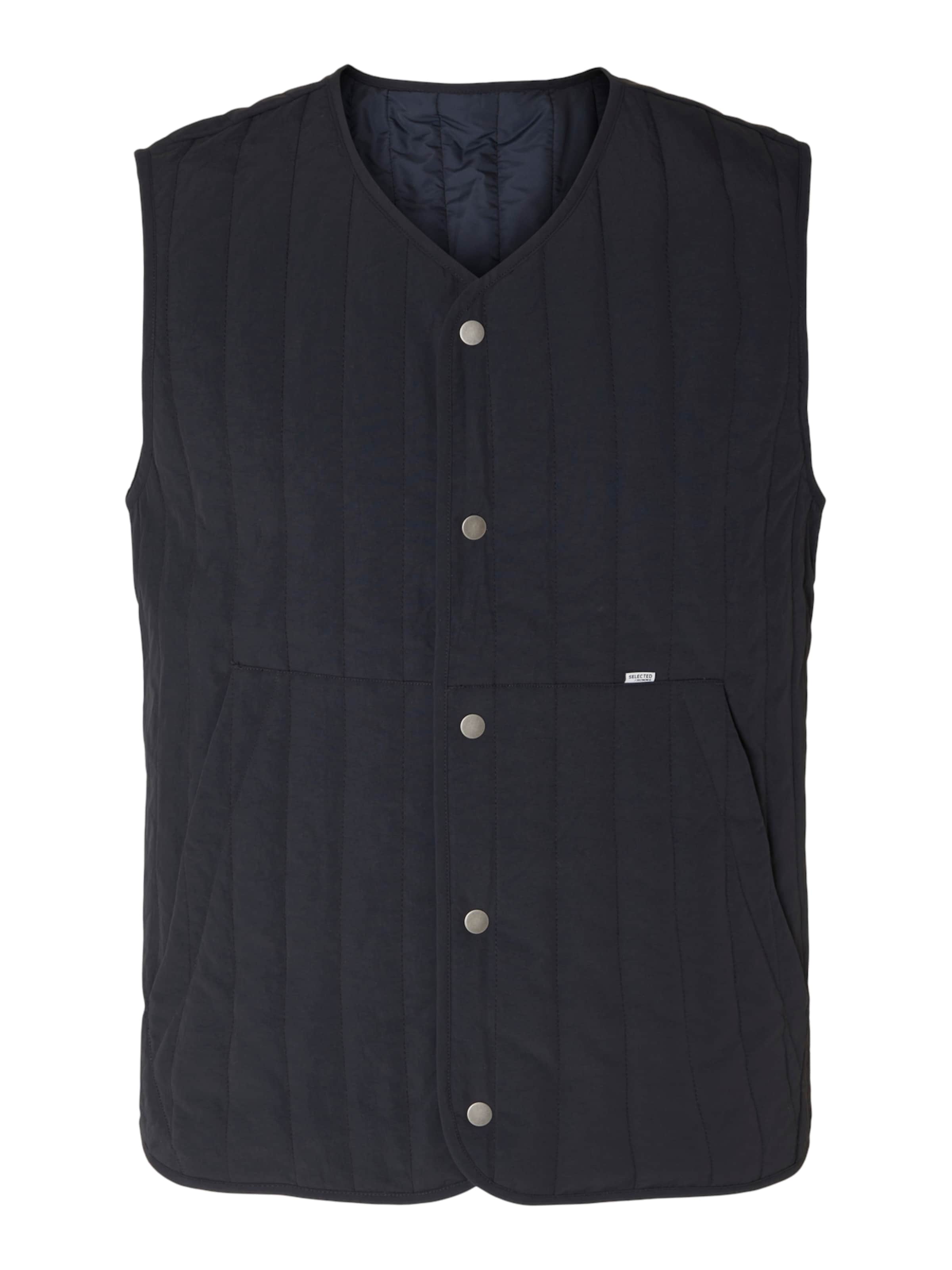 SELECTED Weste 'Tide' in Blau: Vorderseite