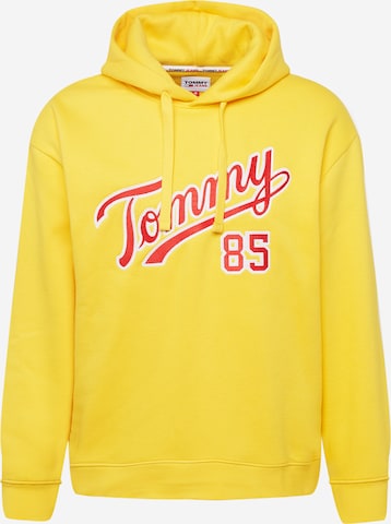 Felpa di Tommy Jeans in giallo: frontale