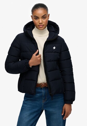 Veste d’hiver Superdry en bleu : devant