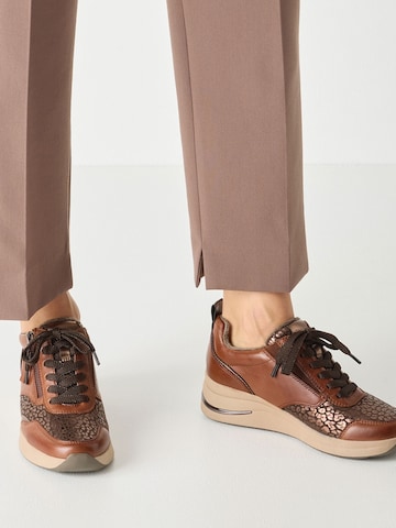 Tamaris Platform trainers in Brown