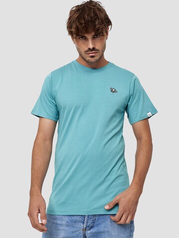 Mikon T-Shirt 'Fliege' in Blau: predná strana