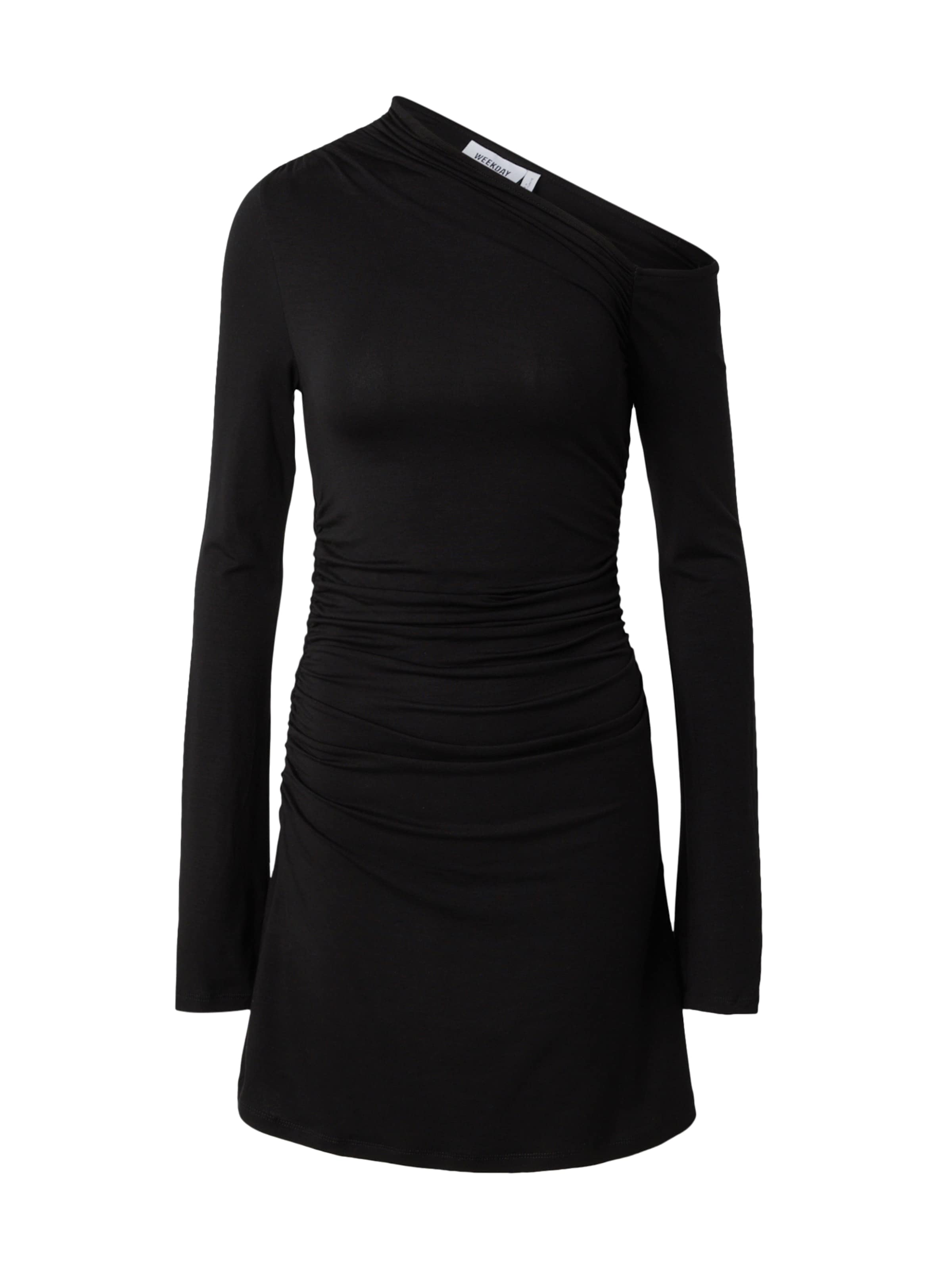 WEEKDAY Klänning 'Erin' i svart, Produktvy