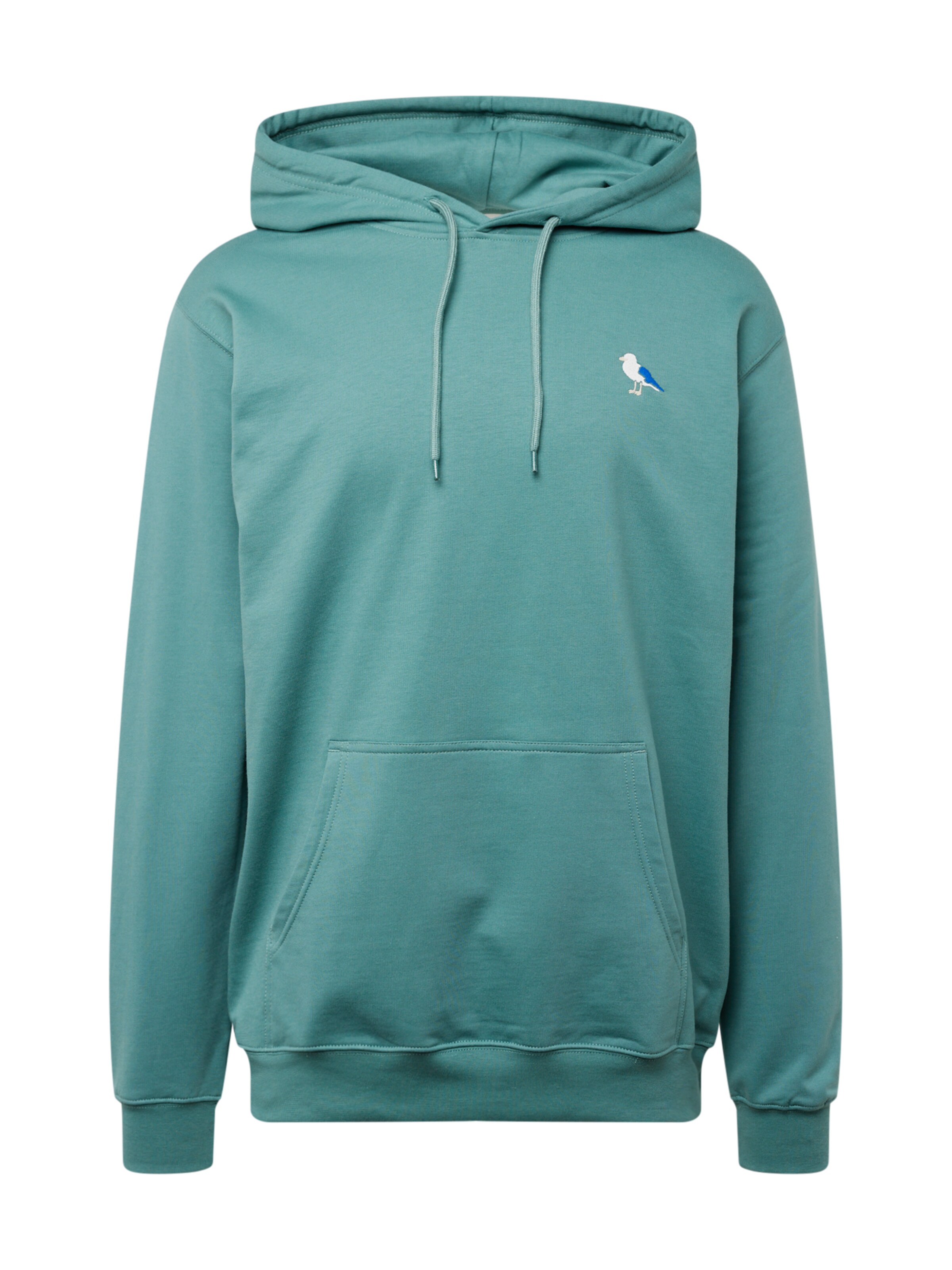Cleptomanicx Sweatshirt 'Gull 2' in Grün: Vorderseite