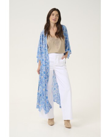 Kimono 'Yuki' di Cream in blu: frontale