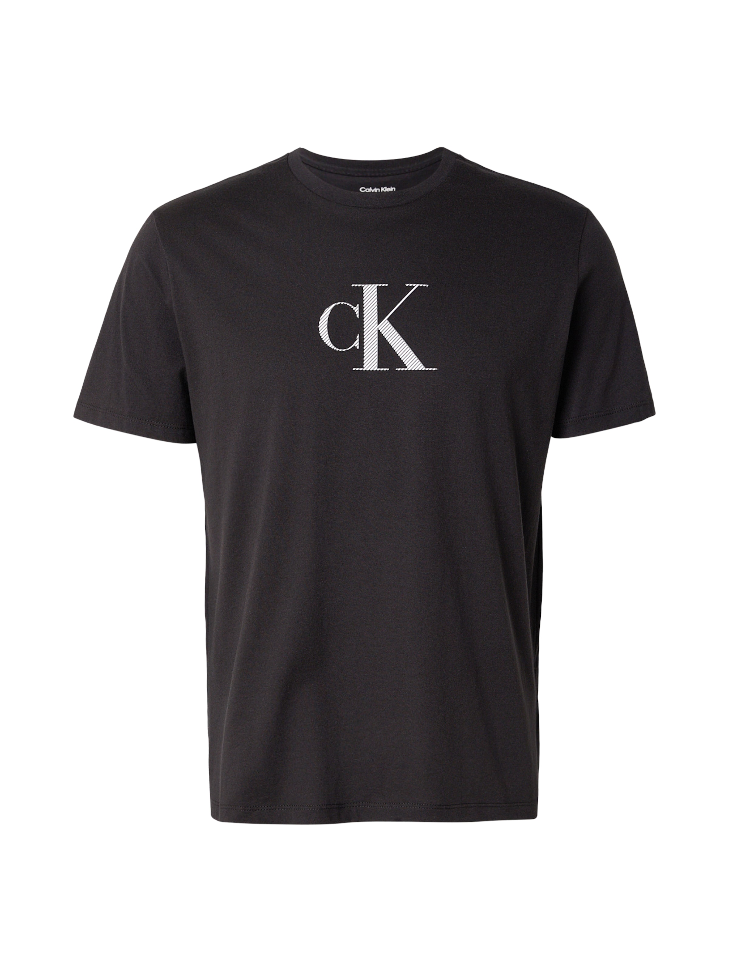 Calvin Klein Футболка в Черный / Белый, Обзор товара