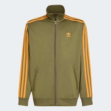 ADIDAS ORIGINALS Sweatjacke 'Adicolor Firebird' in Grün: Vorderseite