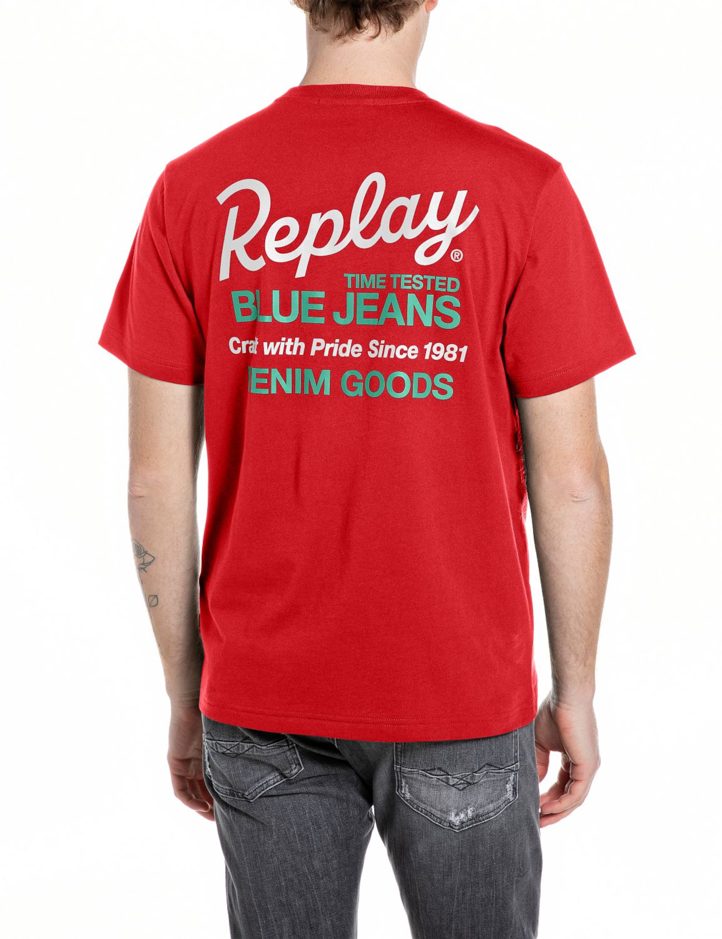 REPLAY Shirt in Red
