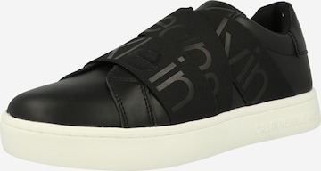 Calvin Klein Jeans Slip-Ons in Black: front