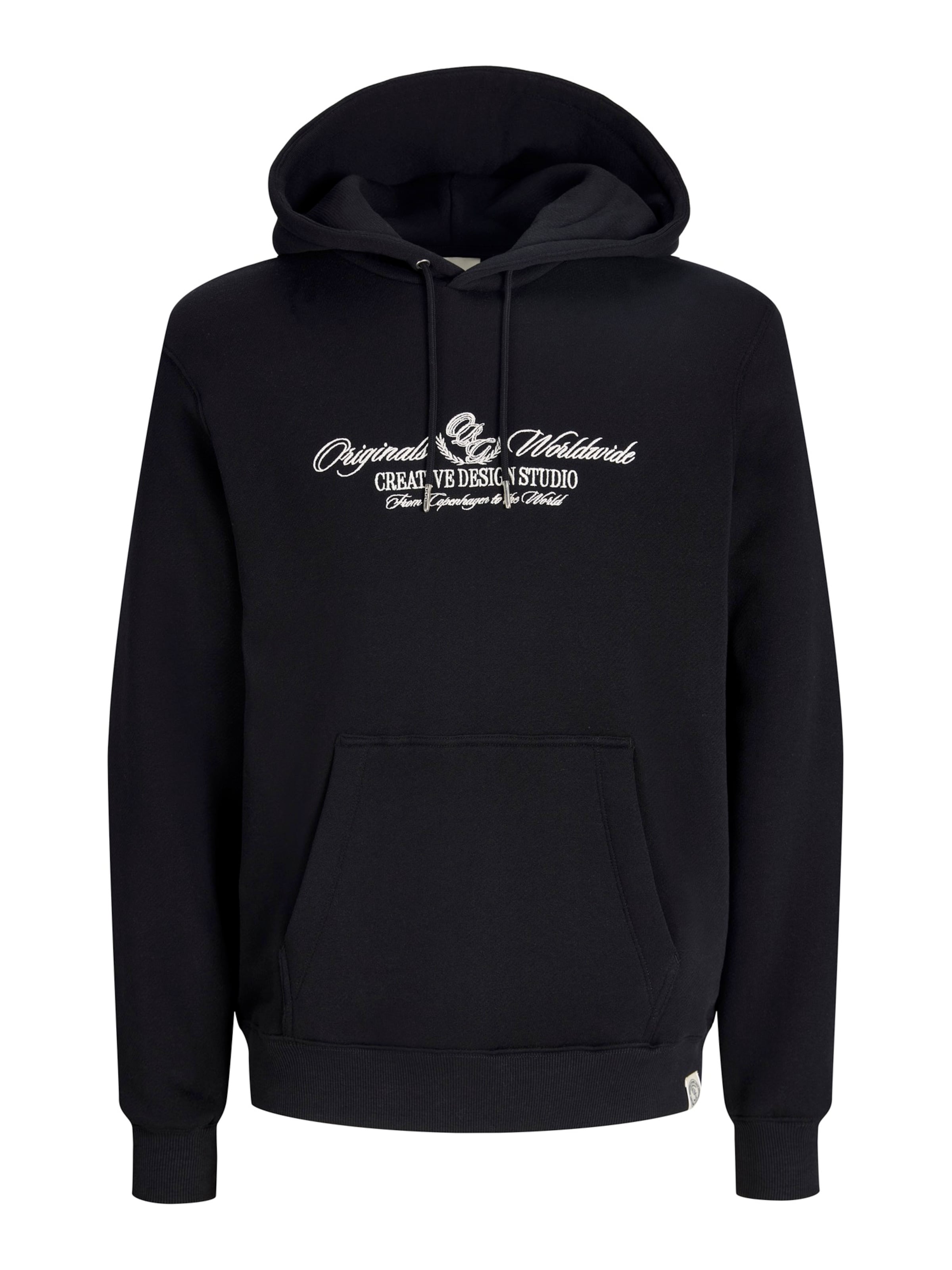 Bluză de molton 'JORTORONTO' de la Jack & Jones Plus pe negru: față