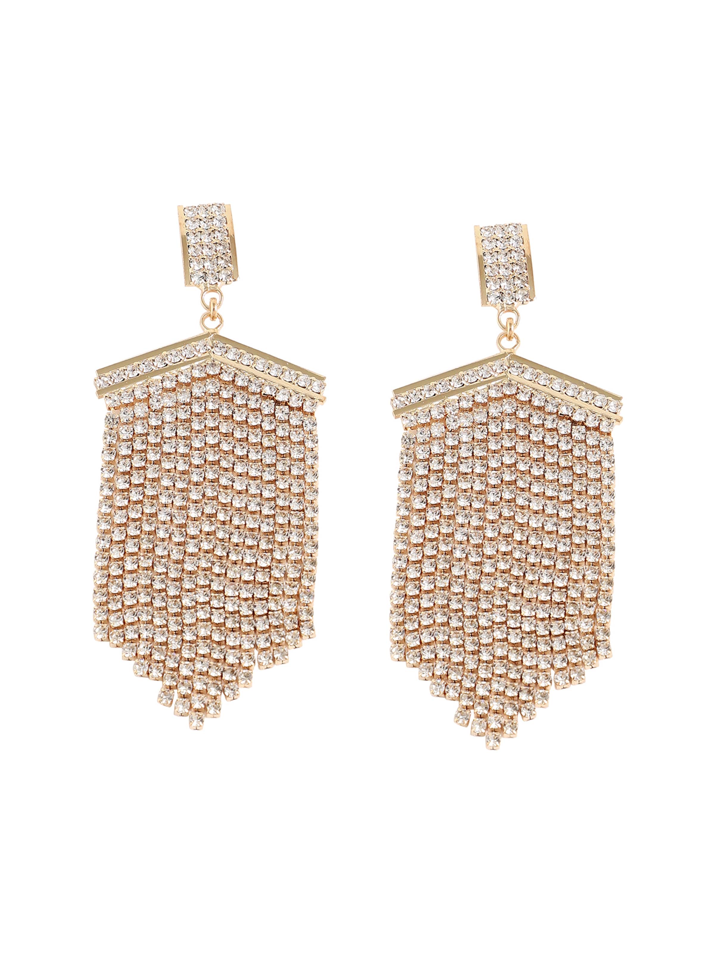 SOHI - Pendientes 'Jharna' en oro: frente