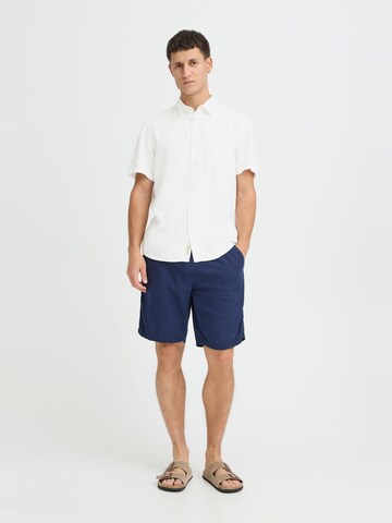 BLEND Regular Fit Leinenhemd ' BHLins ' in Weiß