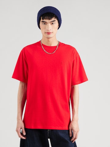 T-Shirt 'MAARKOS' ARMEDANGELS en rouge : devant