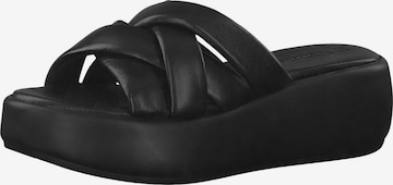 TAMARIS Mules in Black: front