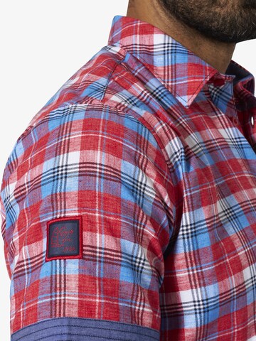 Jan Vanderstorm Comfort fit Button Up Shirt 'Haaker' in Red