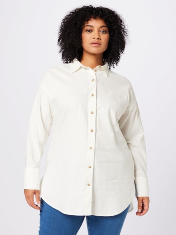 Tom Tailor Women + Blus i vit: framsida