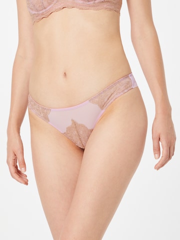 Dora Larsen Thong 'NORA' in Pink: front