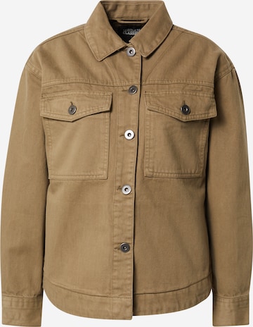 Urban Classics Between-Season Jacket in Green: front