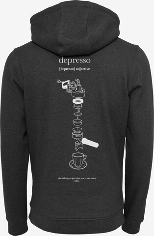 MT Men Sweatshirt 'Depresso' in Grey