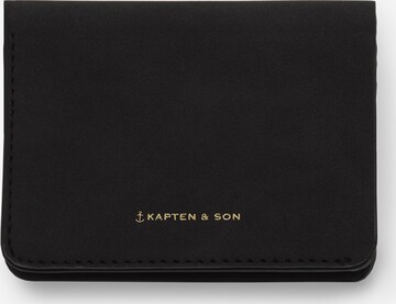 Kapten & Son Pouzdro 'Wallet Pantheon Black' – černá: přední strana