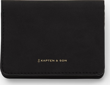 Étui 'Wallet Pantheon Black' Kapten & Son en noir : devant