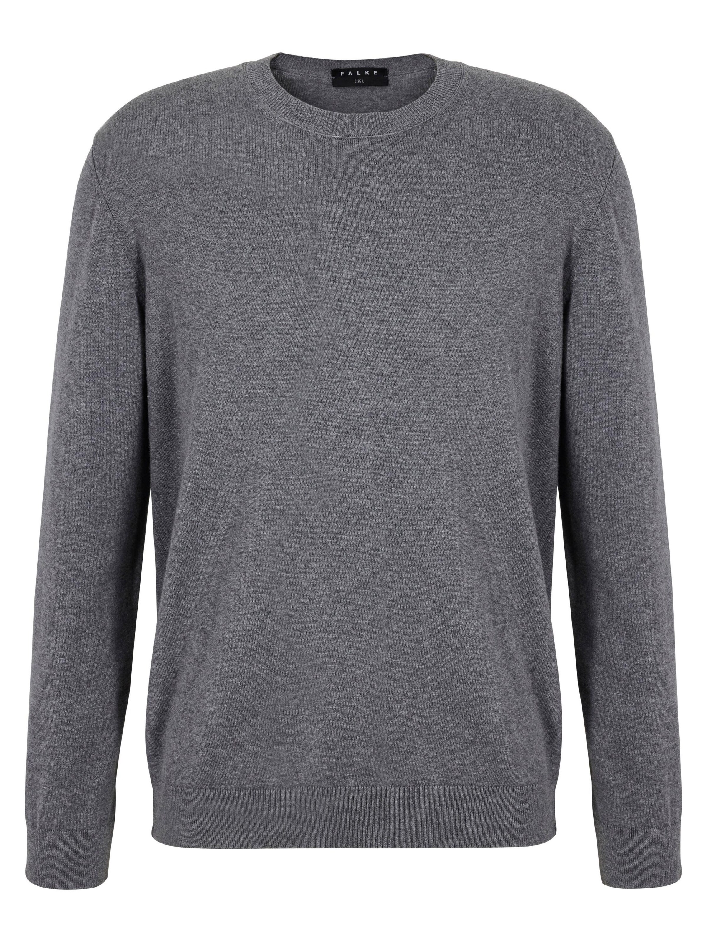 FALKE Pullover 'Pure Cotton'‌ in Grau