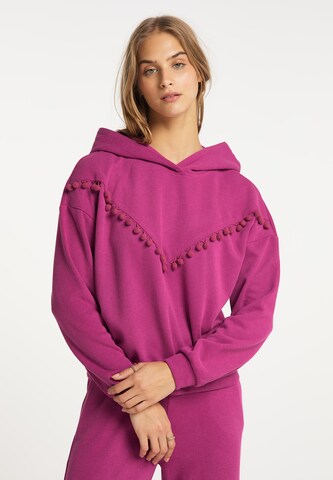 IZIA Sweatshirt in Roze: voorkant