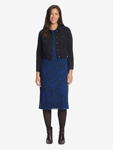 Vera Mont Basic-Kleid mit Animalprint in Blau: predná strana