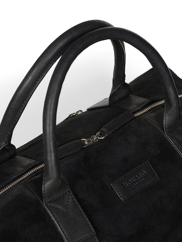 Howard London - Bolsa de fin de semana 'Weekend Bag Steven Suede Black' en negro