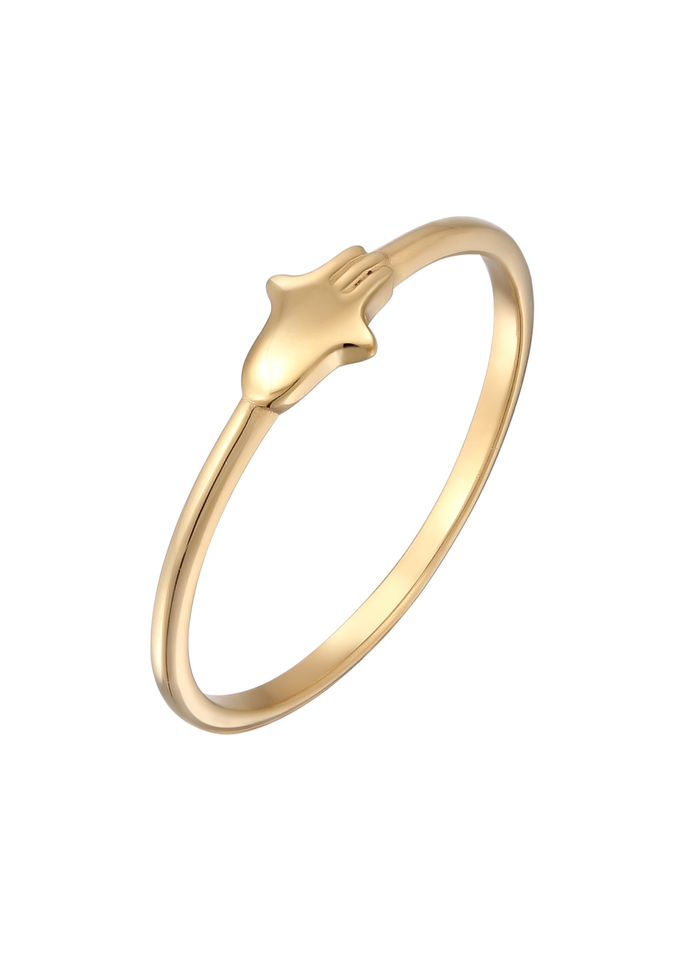 ELLI Ring 'Fatima' in Gold: Vorderseite