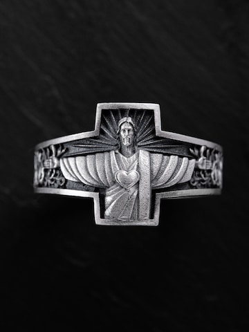 REYTEL - Anillo 'DIOS ES AMOS' en plata