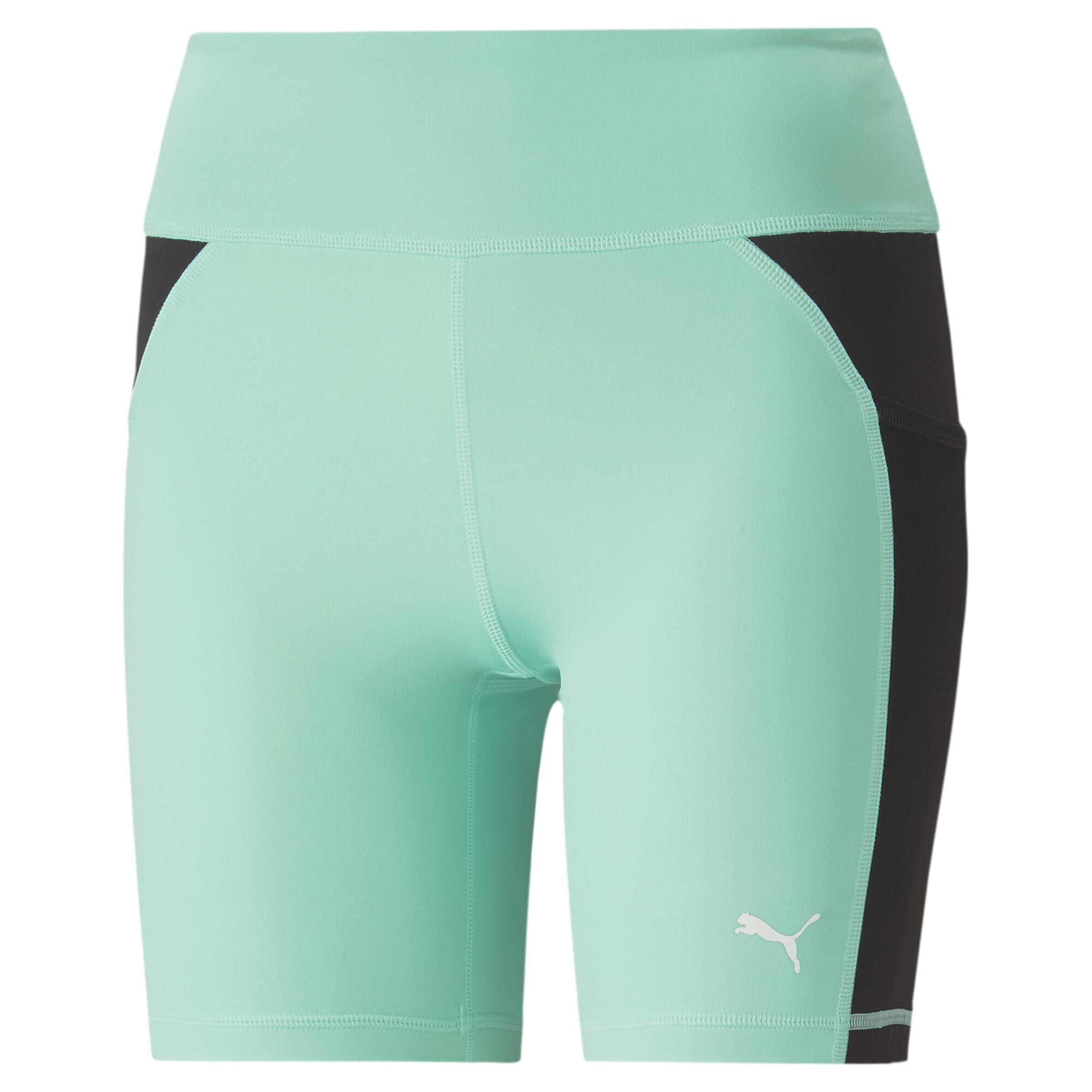 Skinny Pantalon de sport PUMA en vert : devant