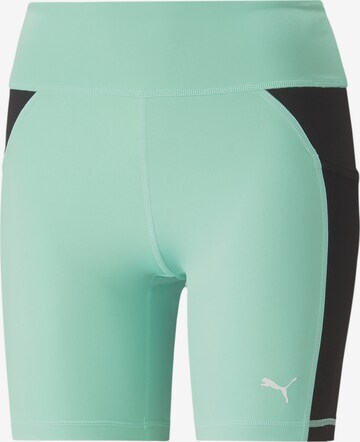 PUMA Skinny Sportbroek in Groen: voorkant