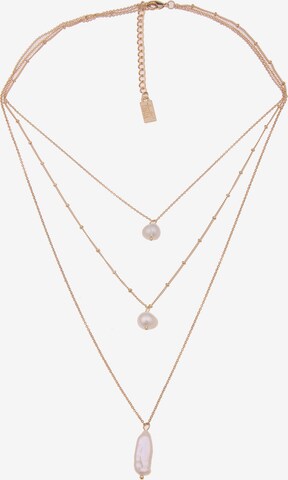 Leslii Necklace in Gold: front