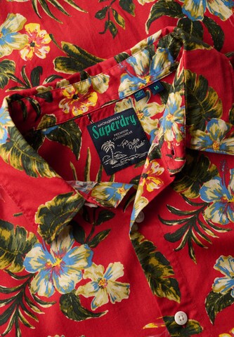 Fit confort Chemise Superdry en rouge